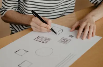Sketching your ideas.
